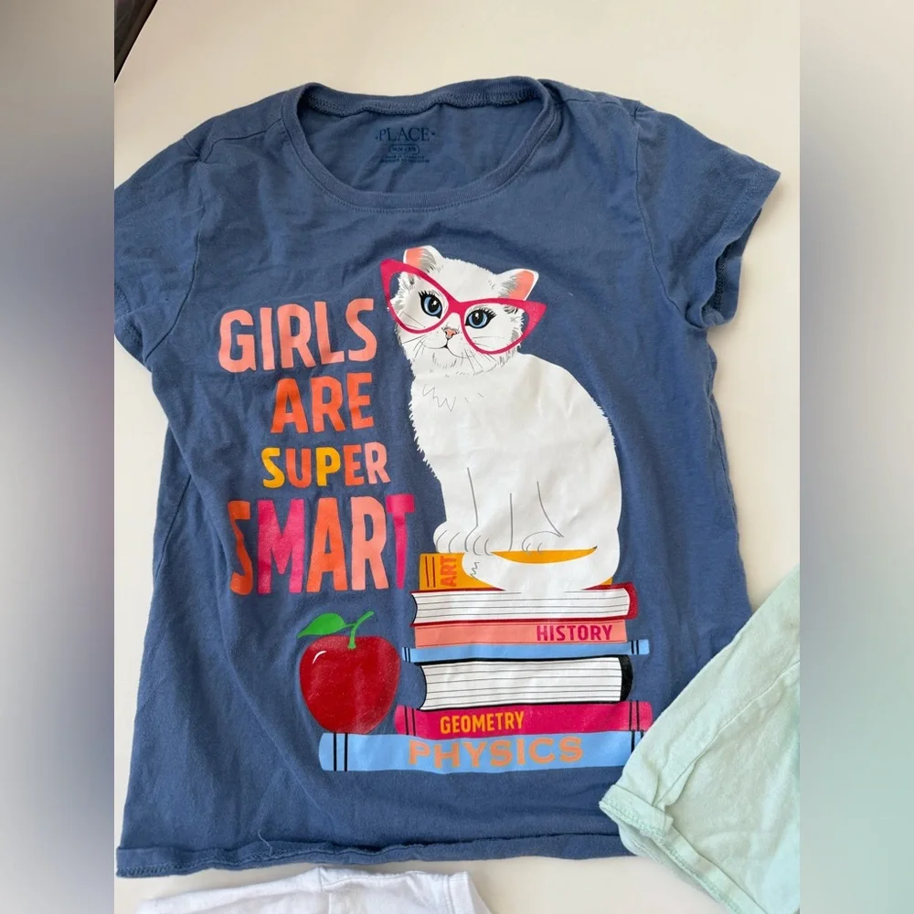 The Children’s Place Girls Graphic T-Shirt Bundle Size 7/8